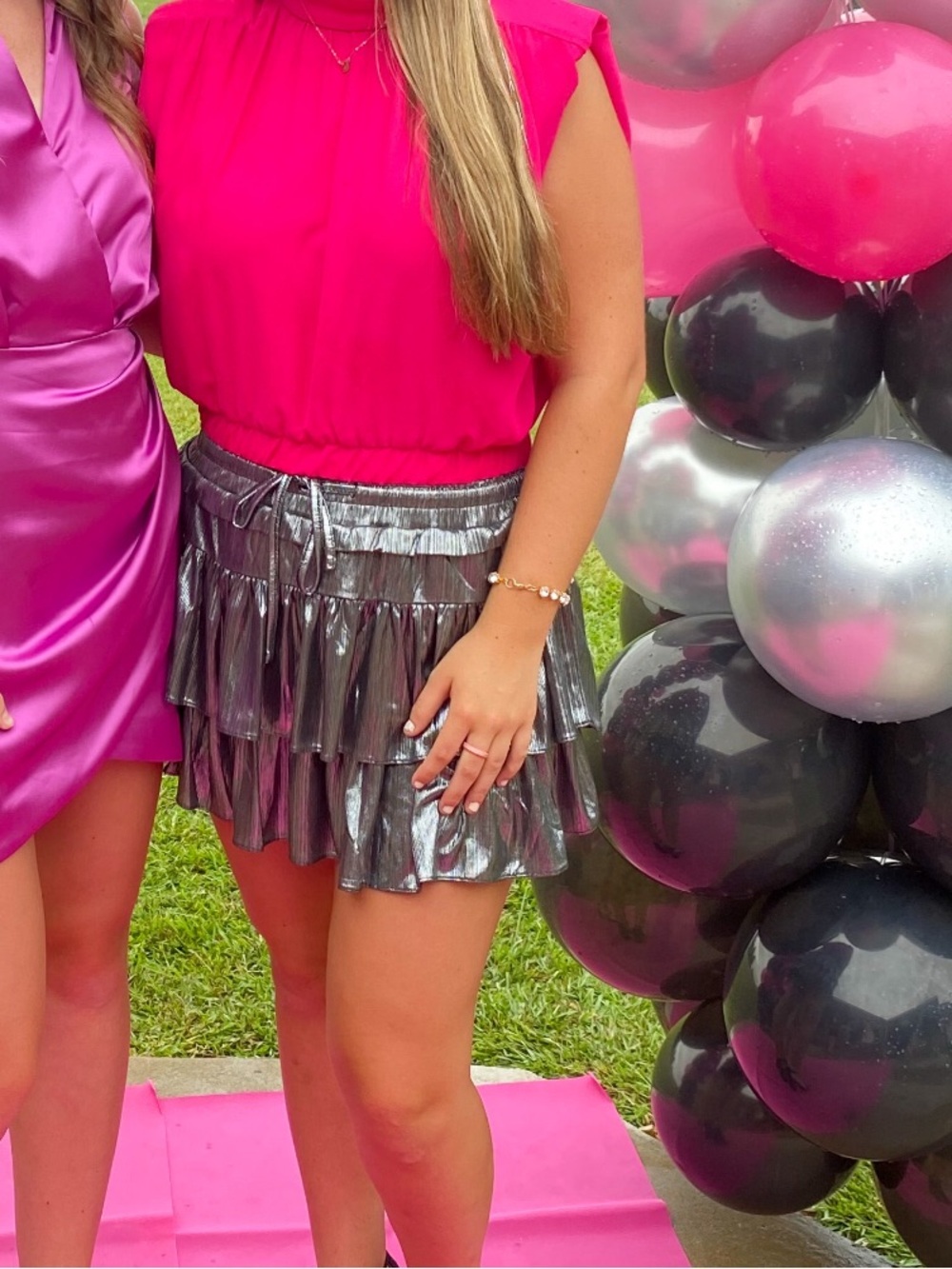 Day + Moon metallic skirt M